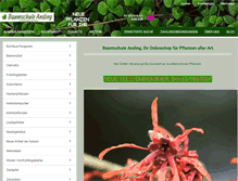 Tablet Screenshot of baumschule-anding.de